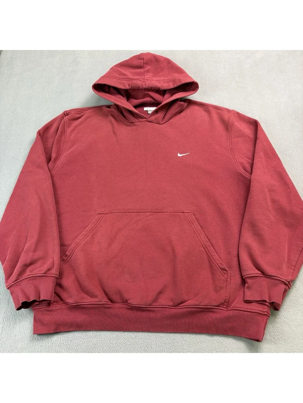 Vintage Y2K Pullover Hoodie Size XL Red